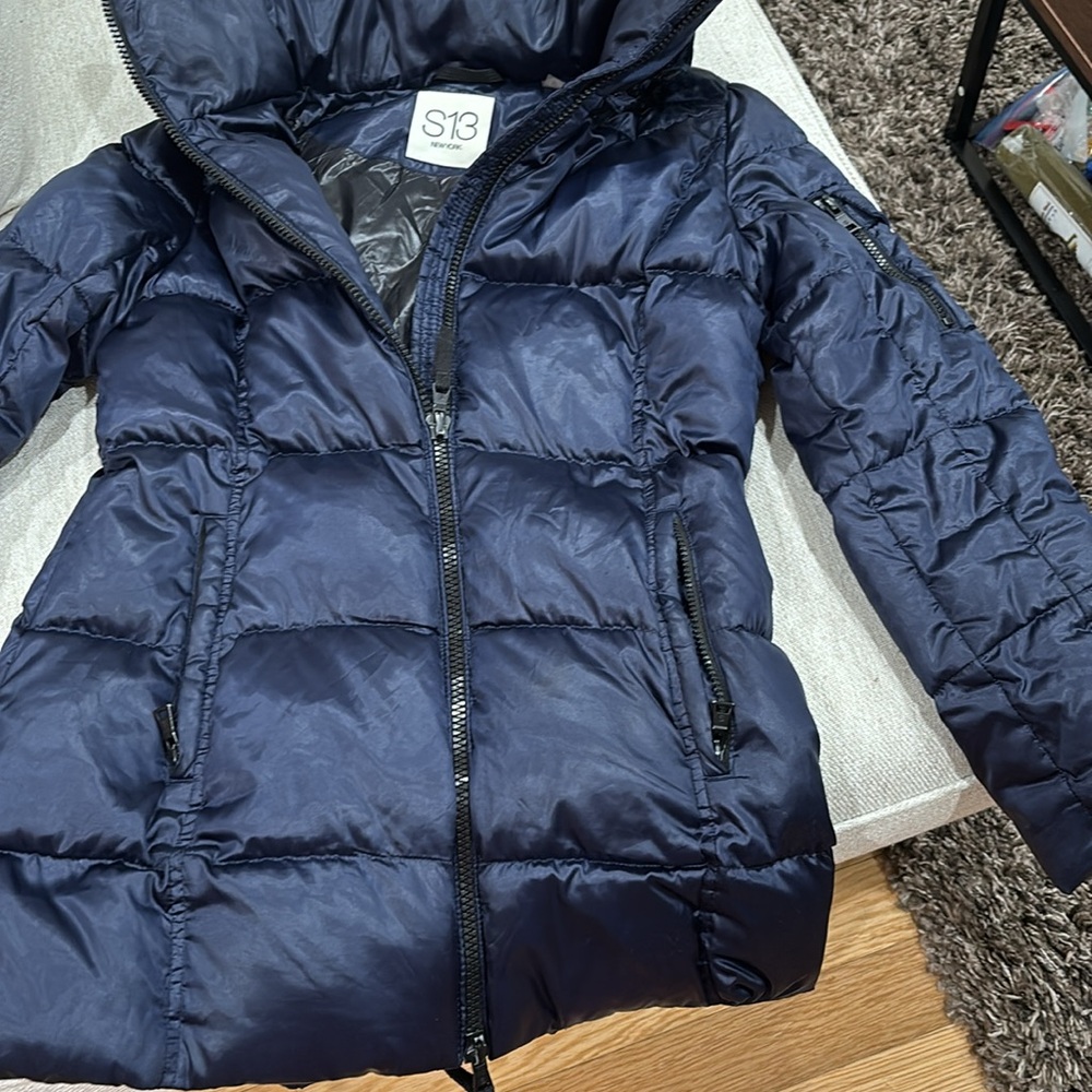 SAM S13 puffer jacket in navy size medium - Picture 4 of 7